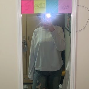 purple and white tie did sweater!!